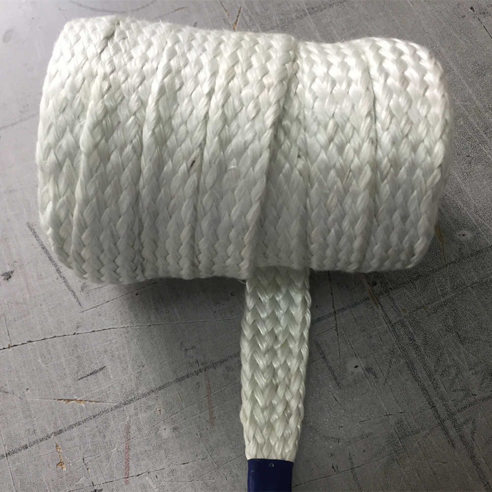 Fiberglass braided sleeve for hose protection