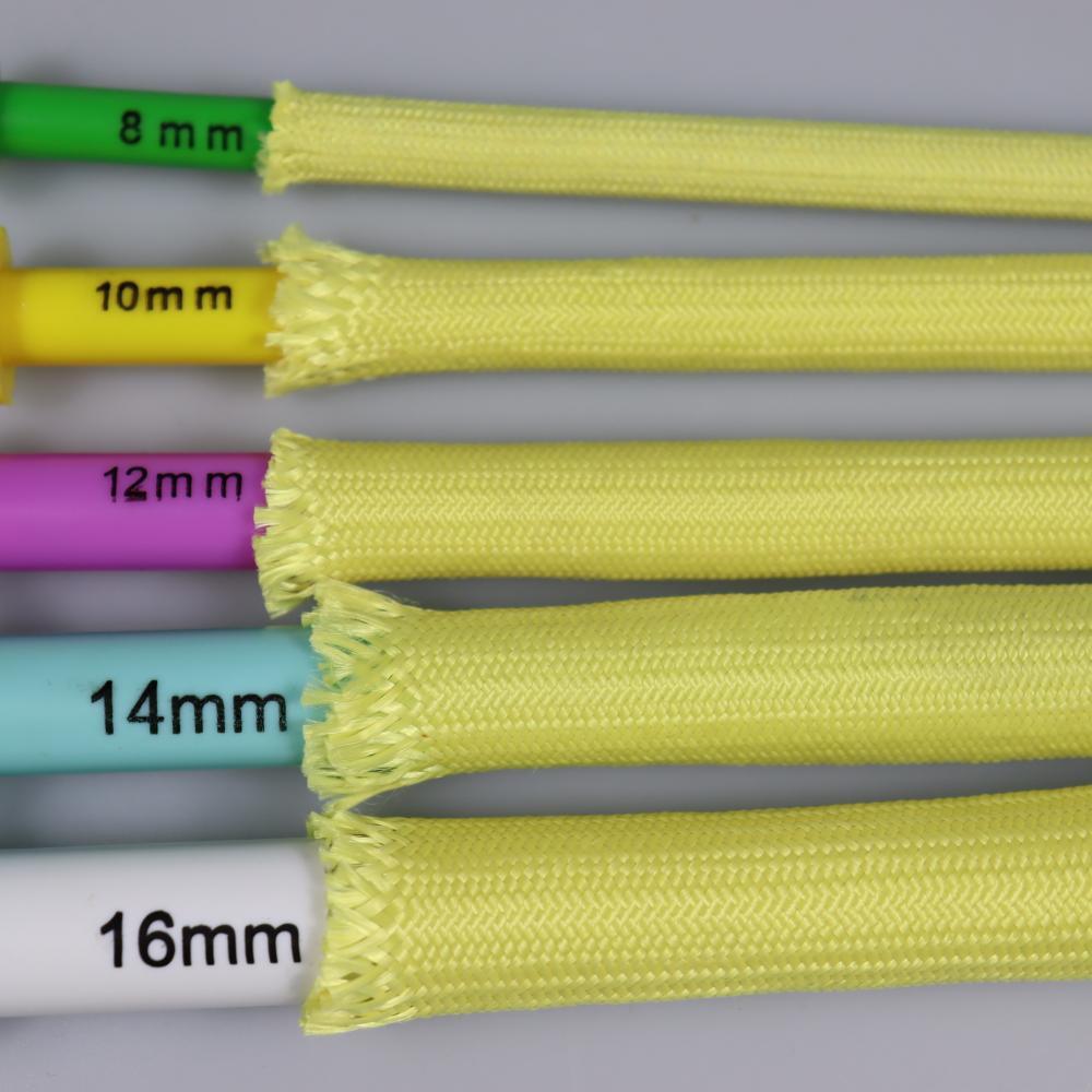 How does Kevlar braided sleeving protect cables and wires from damage?