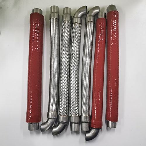 Flexible metal hose high temperature protection sleeves