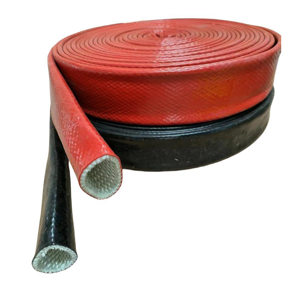 What is the purpose of a silicone coated fire sleeve?