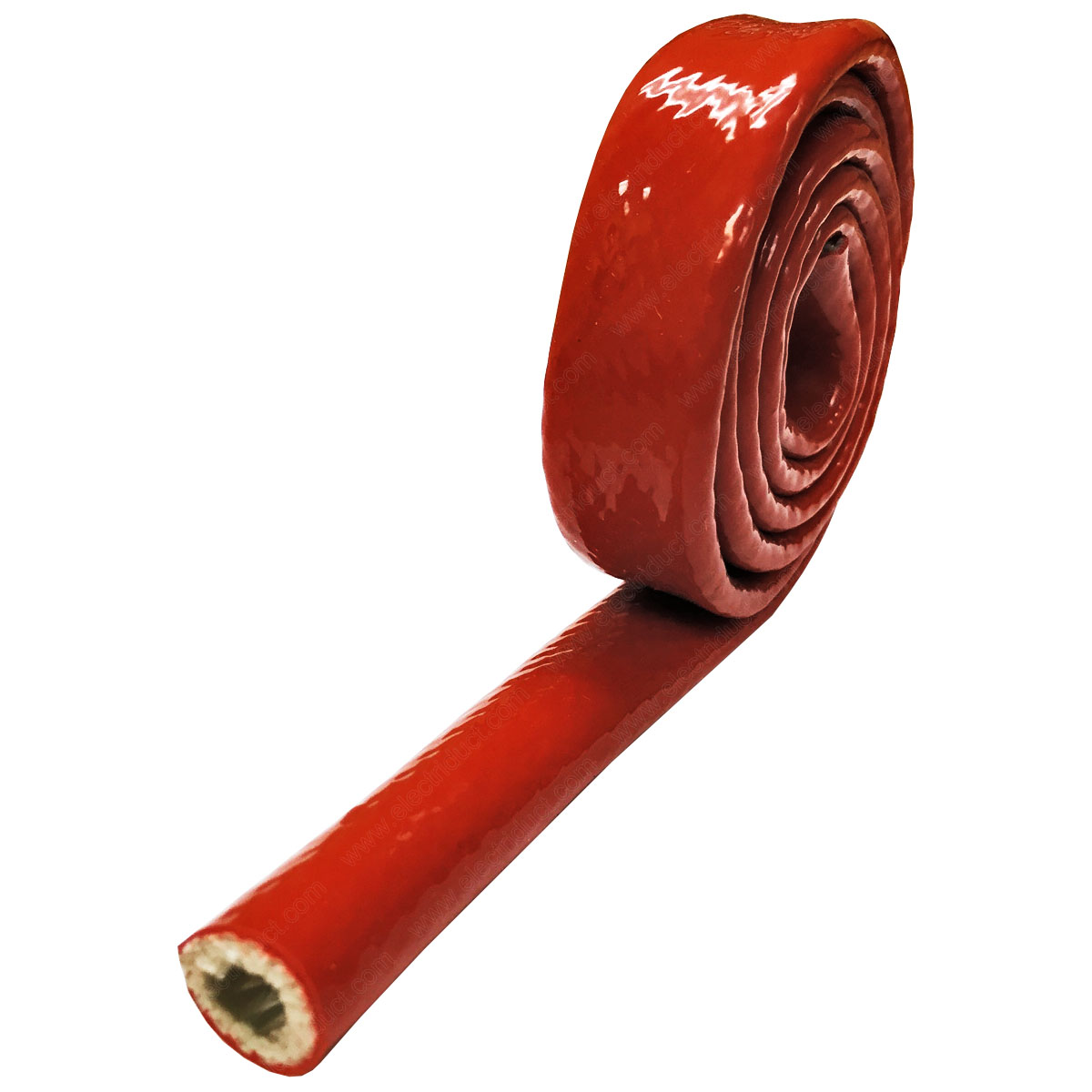 How does a silicone coated fire sleeve protect hydrualic hoses and cables?